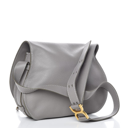 Chloe Calfskin Medium Marcie Round Crossbody Bag Cashmere Grey 3 of 8