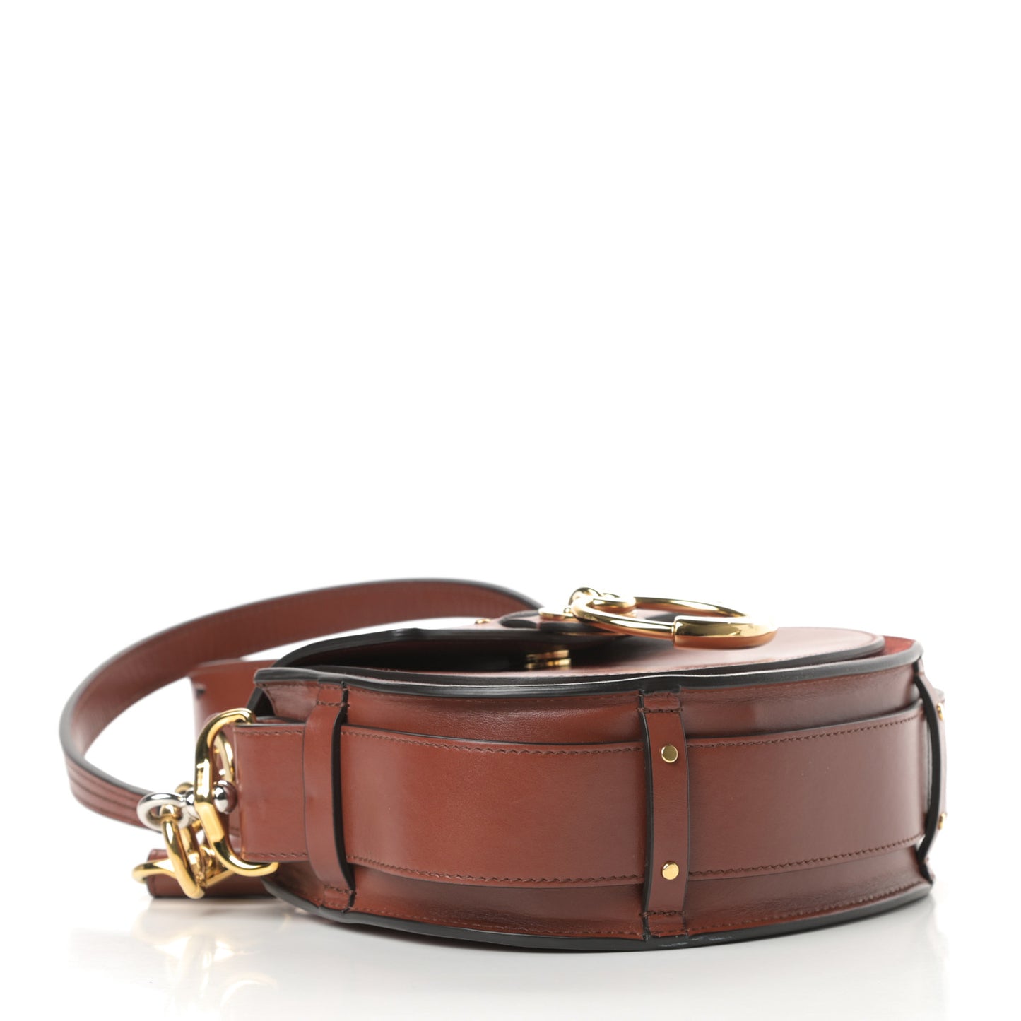 Calfskin Small Tess Bag Sepia Brown