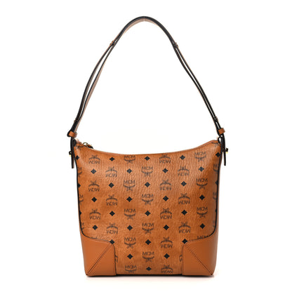 MCM Visetos Medium Klara Hobo Cognac 1 of 8