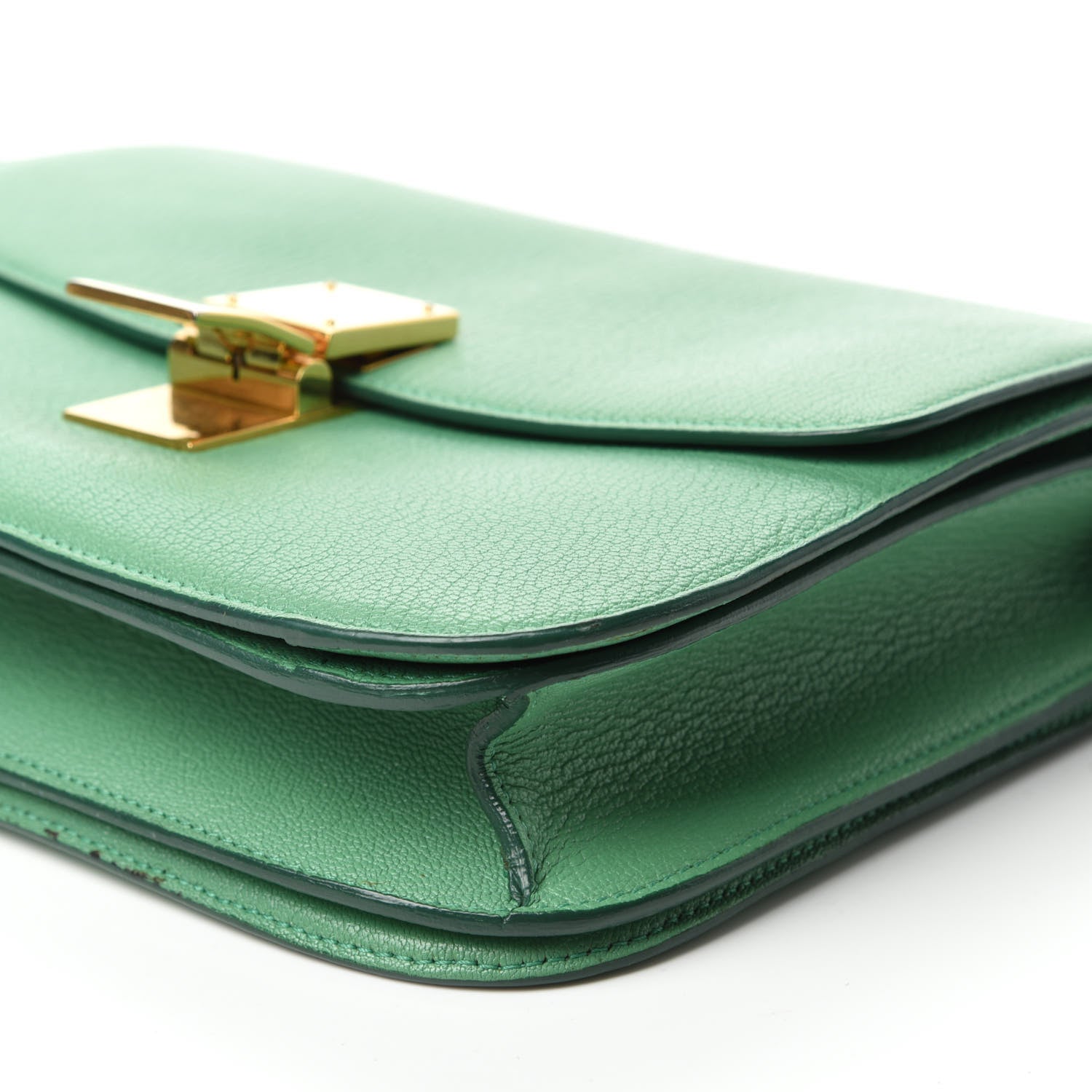 Celine Goatskin Medium Classic Box Flap Bag Palm 7 of 11