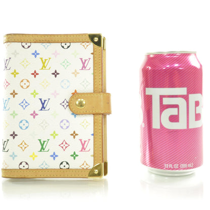 Louis Vuitton Monogram Multicolor Small Ring Agenda Cover White 2 of 8