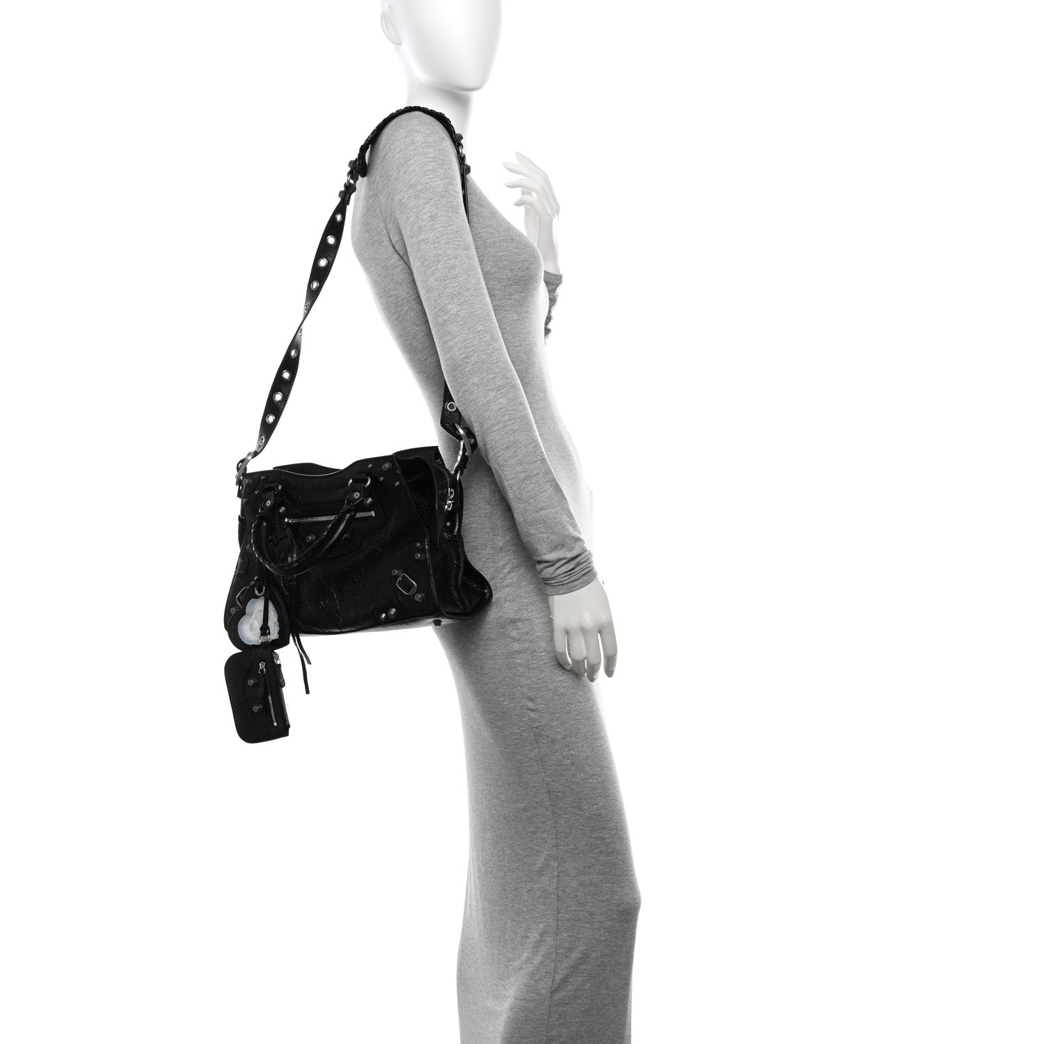 Balenciaga Agneau Arena Small Neo Cagole City Handbag Black 2 of 12