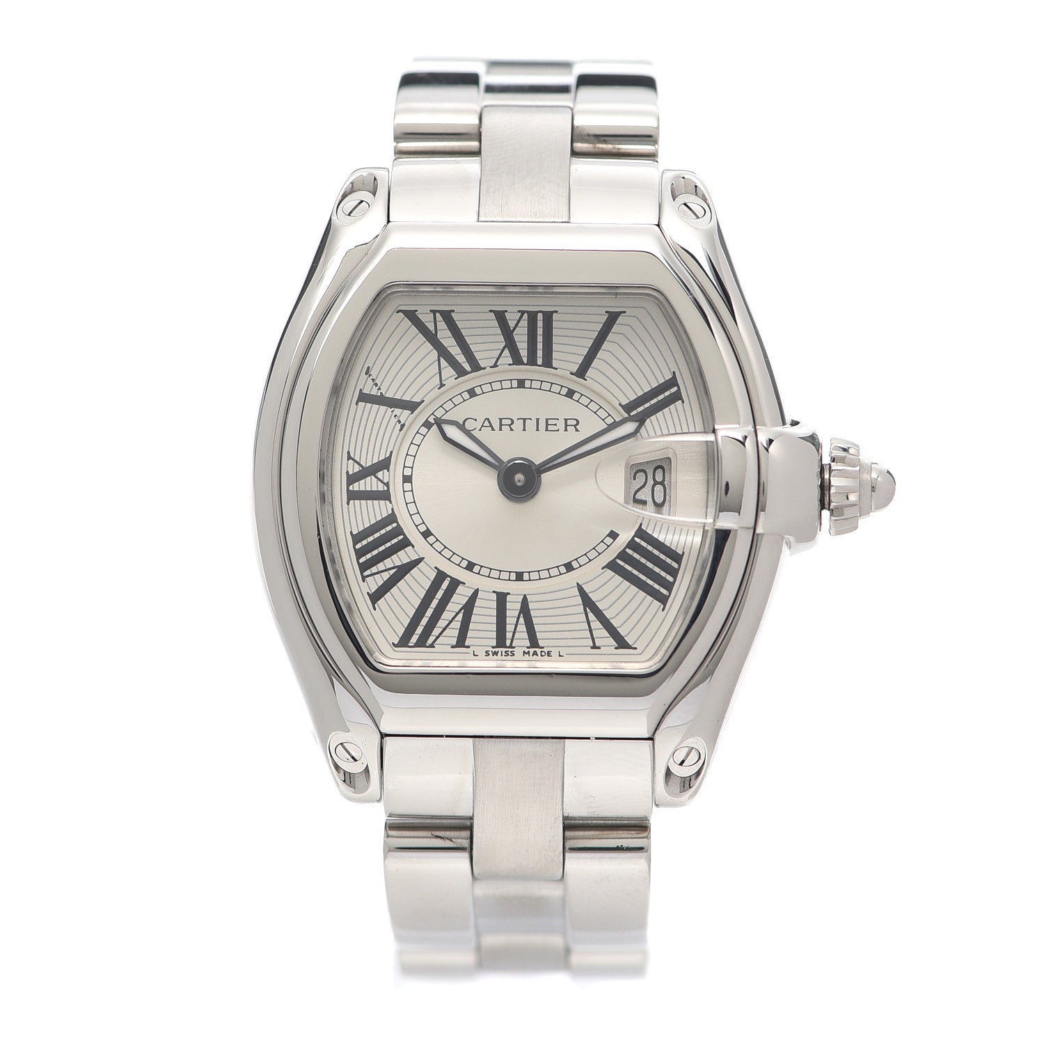 Cartier Stainless Steel 31mm Roadster Quartz Watch 1 of 6