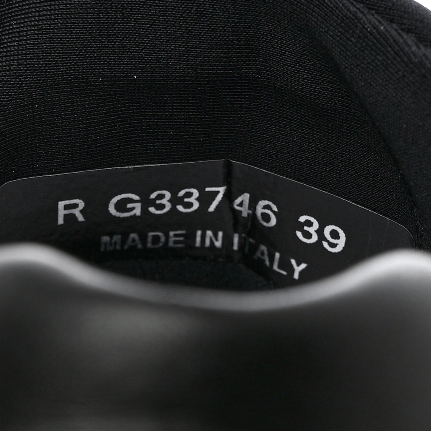Fabric Calfskin Suede CC Sneakers 39 Black