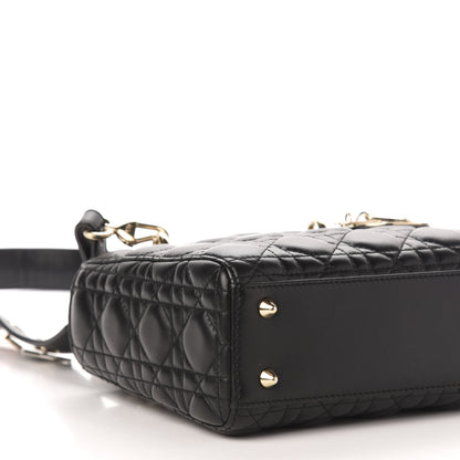 Christian Dior Lambskin Cannage Small Lucky Badges My Lady Dior Black 8 of 13