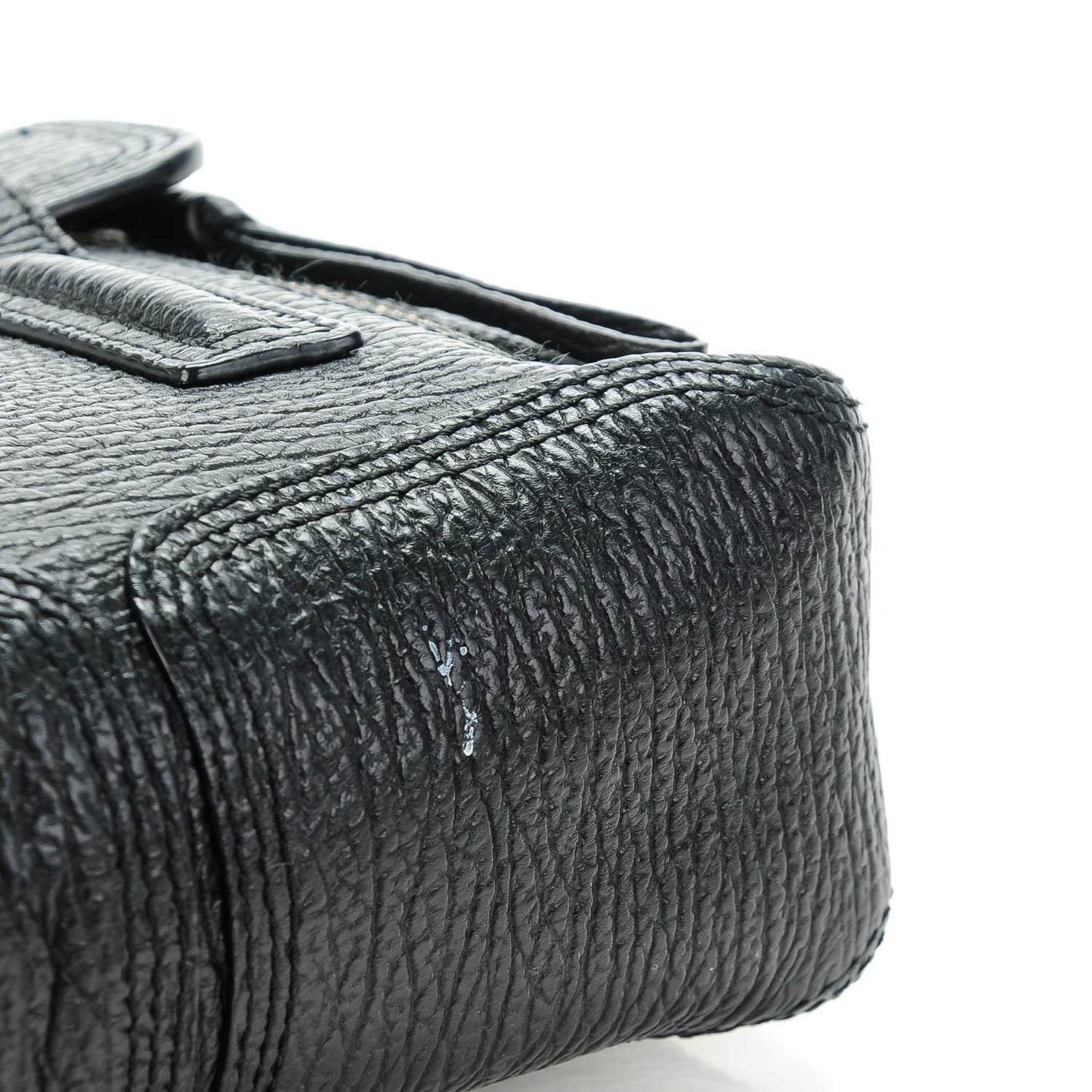 3.1 Textured Calfskin Mini Pashli Satchel Black