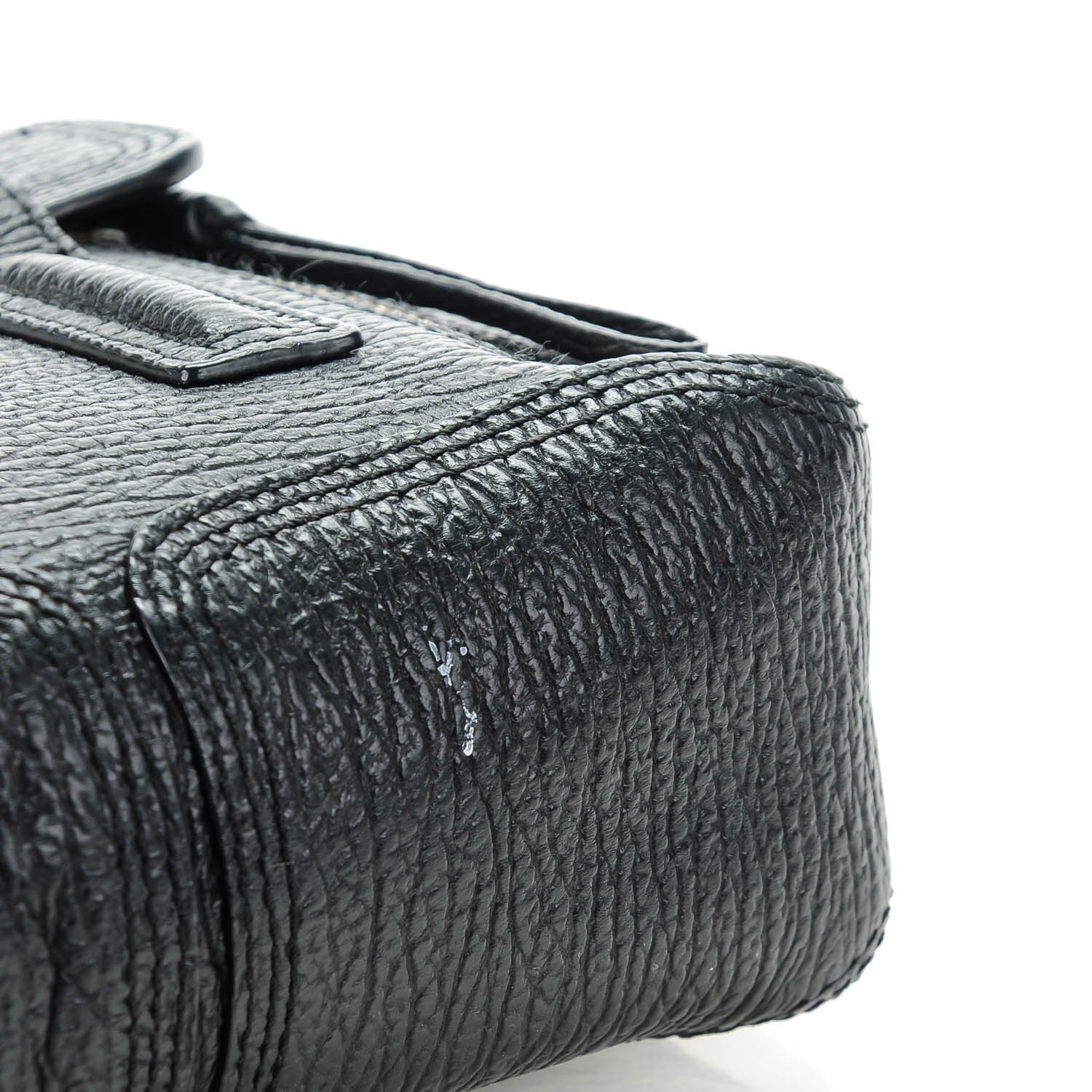 3.1 Phillip Lim 3.1 Textured Calfskin Mini Pashli Satchel Black 8 of 9