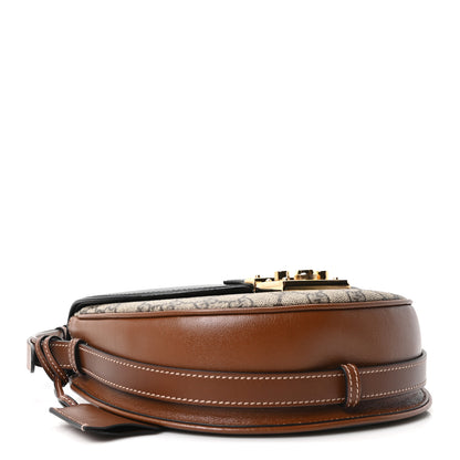 Gucci GG Supreme Monogram Calfskin Small Padlock Messenger Shoulder Bag Beige Black Cuir 4 of 10