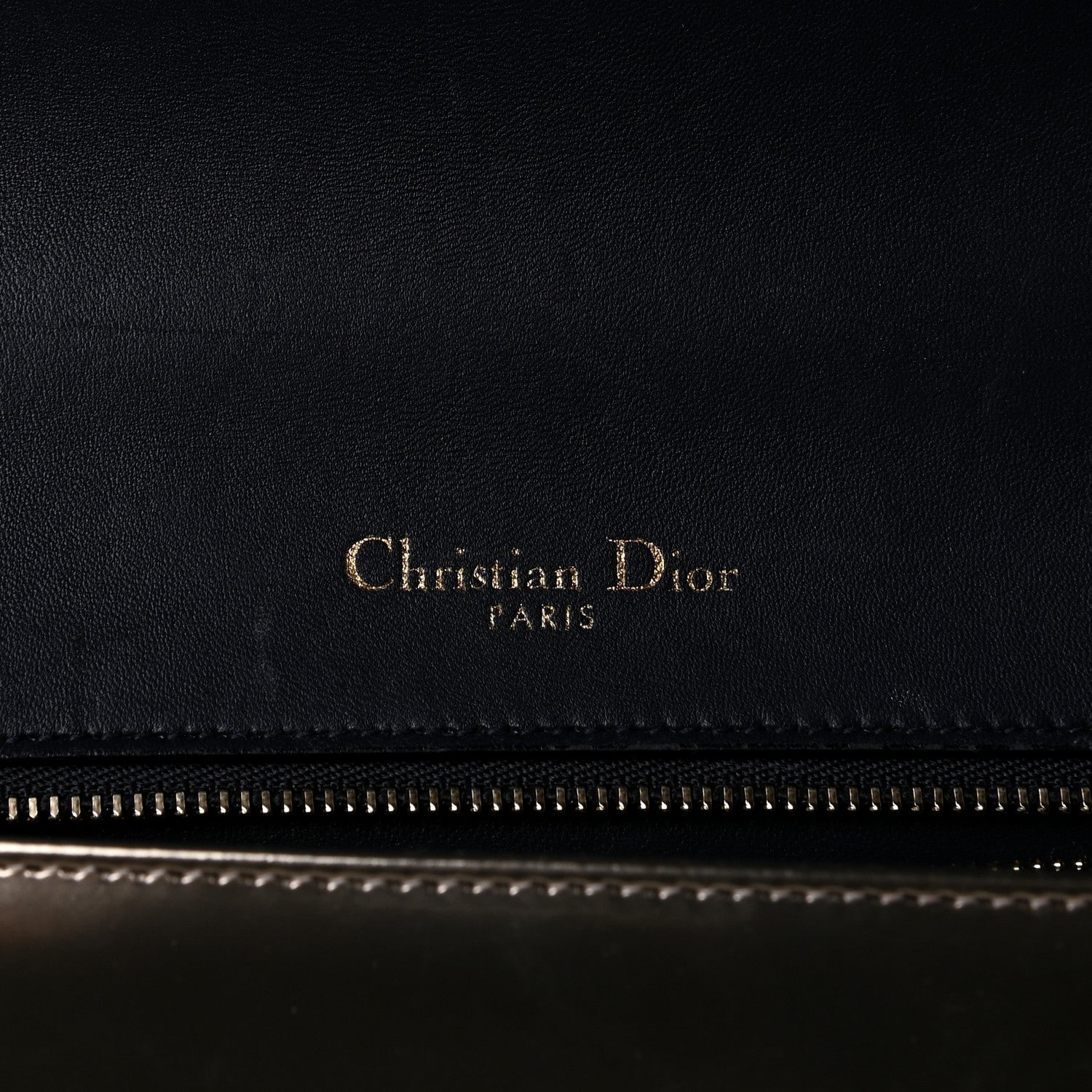 Christian Dior Metallic Patent Micro-Cannage Medium Diorama Flap Bag Gold 11 of 20
