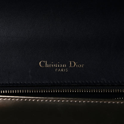 Christian Dior Metallic Patent Micro-Cannage Medium Diorama Flap Bag Gold 11 of 20
