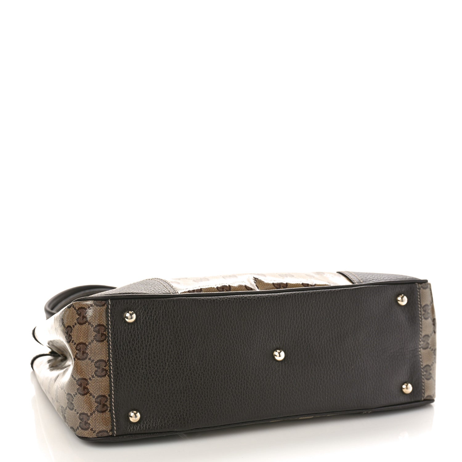 Gucci Crystal Monogram Medium Princy Tote Dark Brown 4 of 10