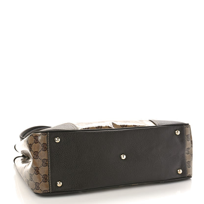 Gucci Crystal Monogram Medium Princy Tote Dark Brown 4 of 10