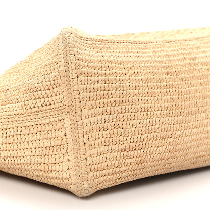 Loewe Raffia Calfskin Medium Puzzle Fold Tote Natura 8 of 11