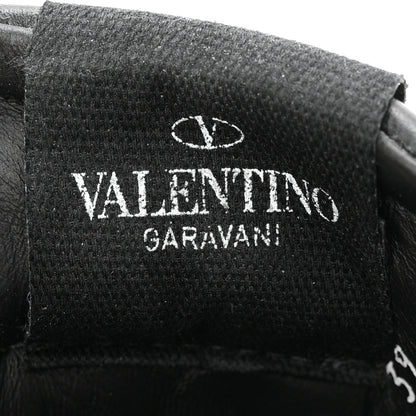 Valentino Garavani Calfskin Rockstud Untitled Open Sneakers 39 Black 9 of 10