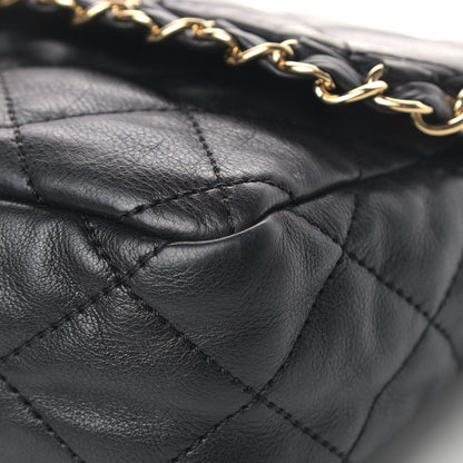 Chanel Calfskin Quilted Medium Chain Me Flap Black 6 of 7