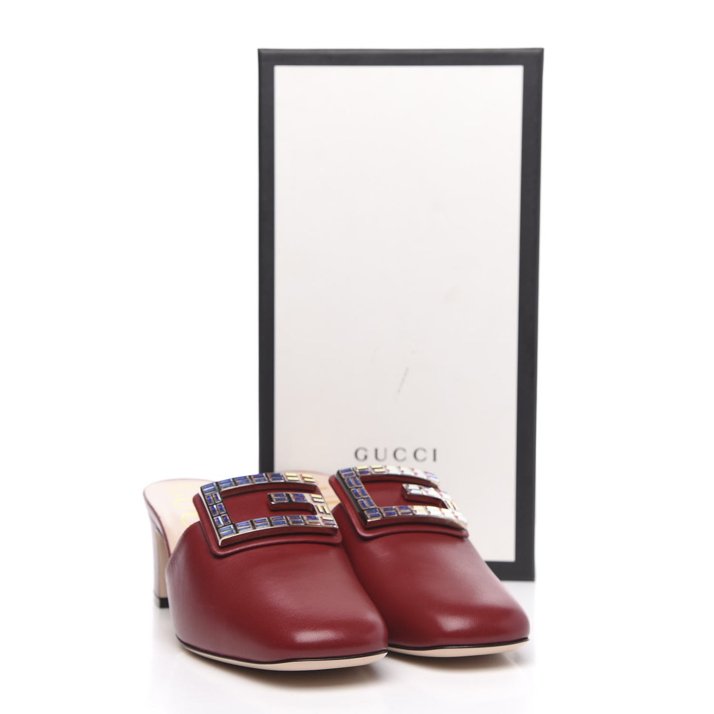 Malaga Kid Crystal Square G Madelyn Mules 39 Romantic Cerise