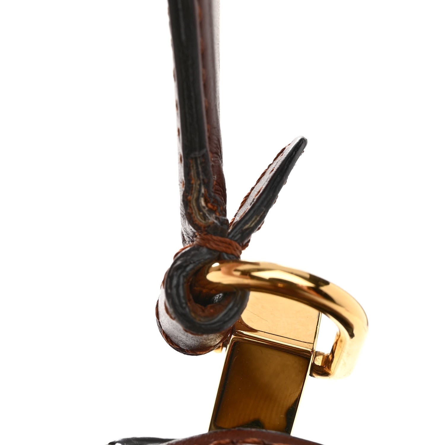 Fendi Vitello King Plexiglass Macro Stitchings Moonlight Shoulder Bag Praline 10 of 11