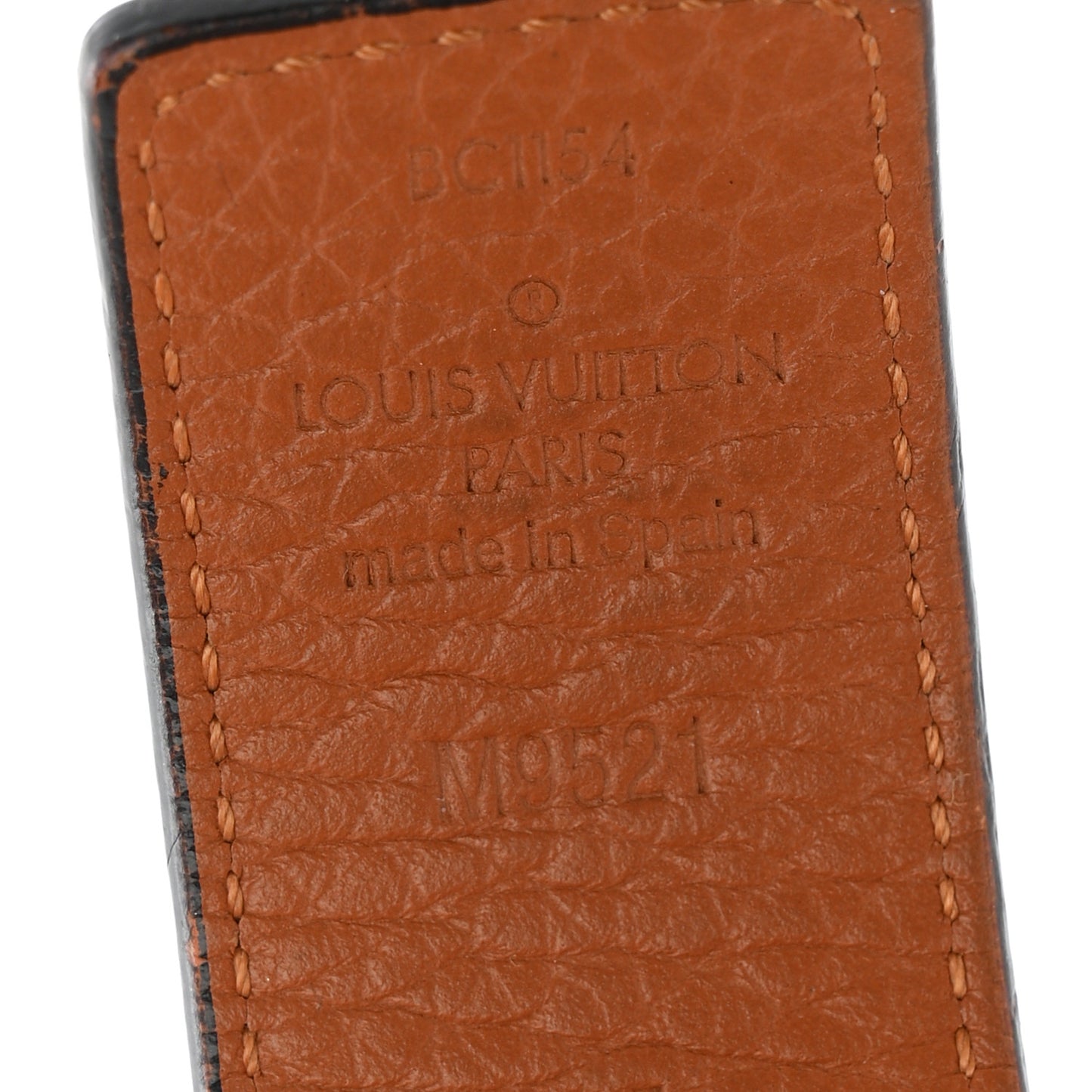 Taurillon Calfskin 30mm LV Initiales Reversible Belt 85 34 Black Brown