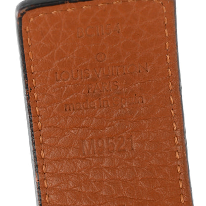 Louis Vuitton Taurillon Calfskin 30mm LV Initiales Reversible Belt 85 34 Black Brown 3 of 5