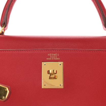 Hermes Gulliver Kelly Retourne 32 Rouge Vif 6 of 15