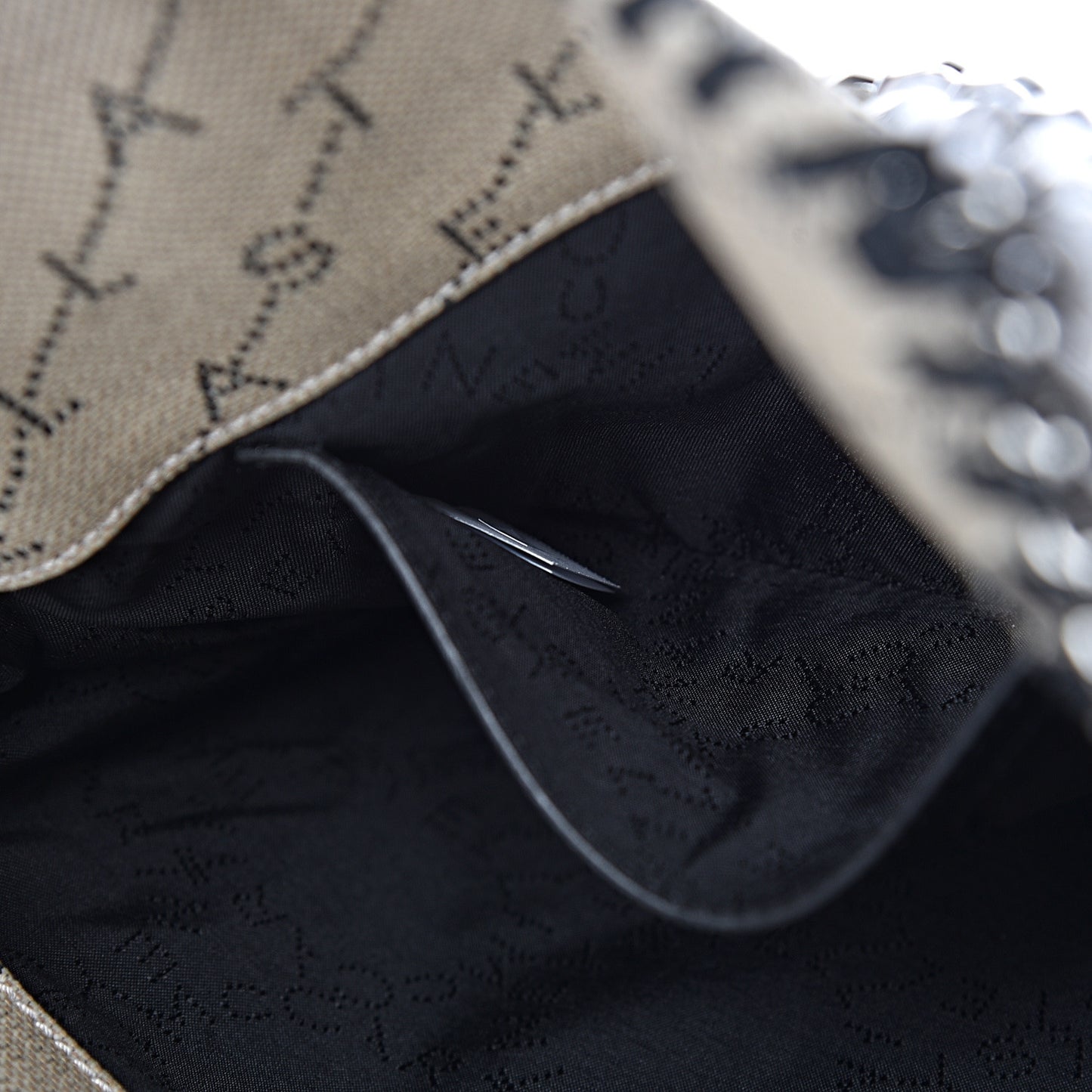 Canvas Logo Mini Falabella Tote Sand