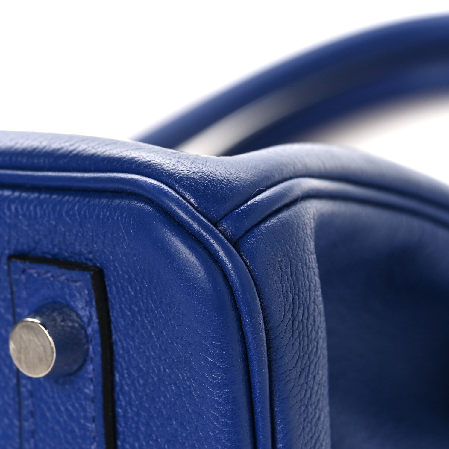 Hermes Taurillon Novillo Horseshoe Birkin 30 Bleu Brighton 10 of 13