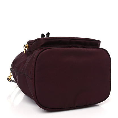Prada Re-Nylon Saffiano Duet Bucket Crossbody Bag Bordeaux 4 of 9