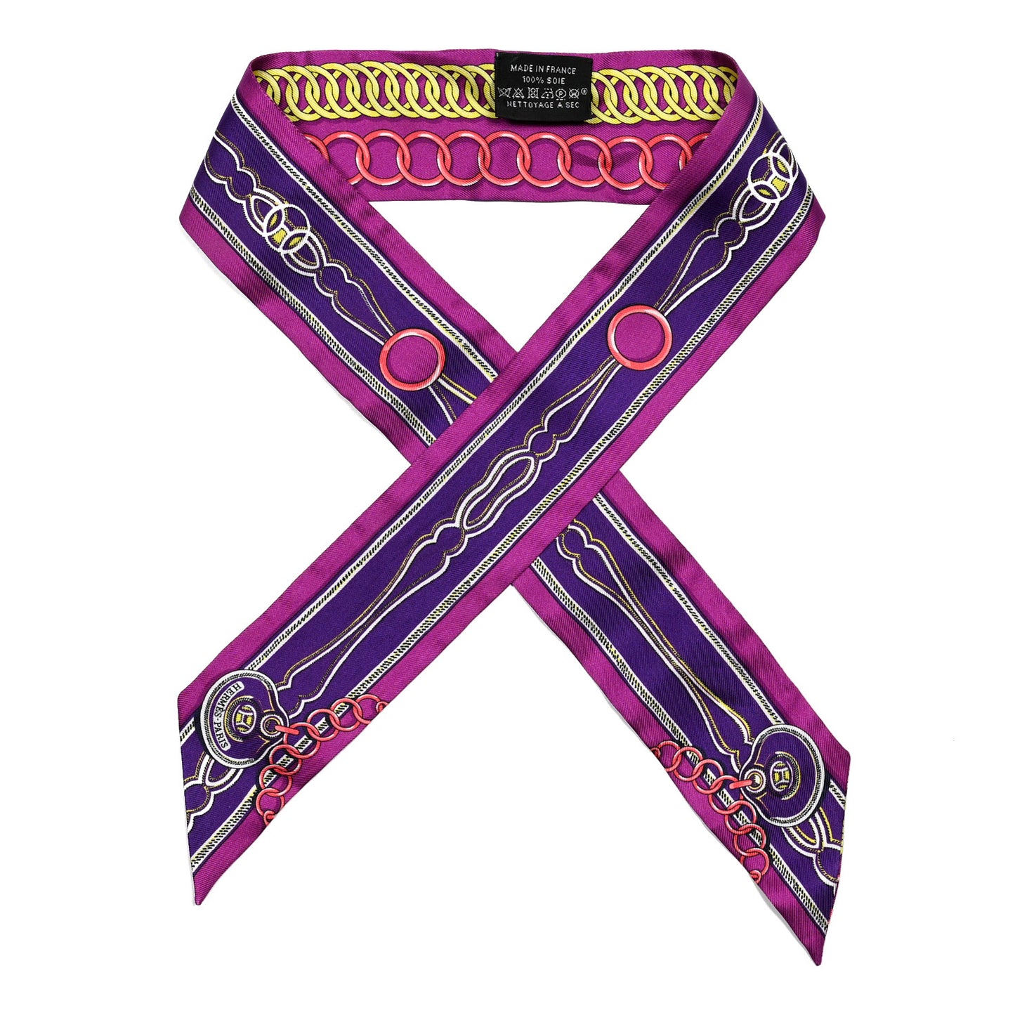 Silk Maillons Twilly Fuchsia Violet Jaune