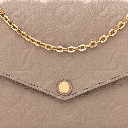 Louis Vuitton Empreinte Pochette Felicie Chain Wallet Tourterelle 10 of 13