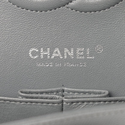 Chanel Caviar Quilted Medium Double Flap Grey 6 of 13