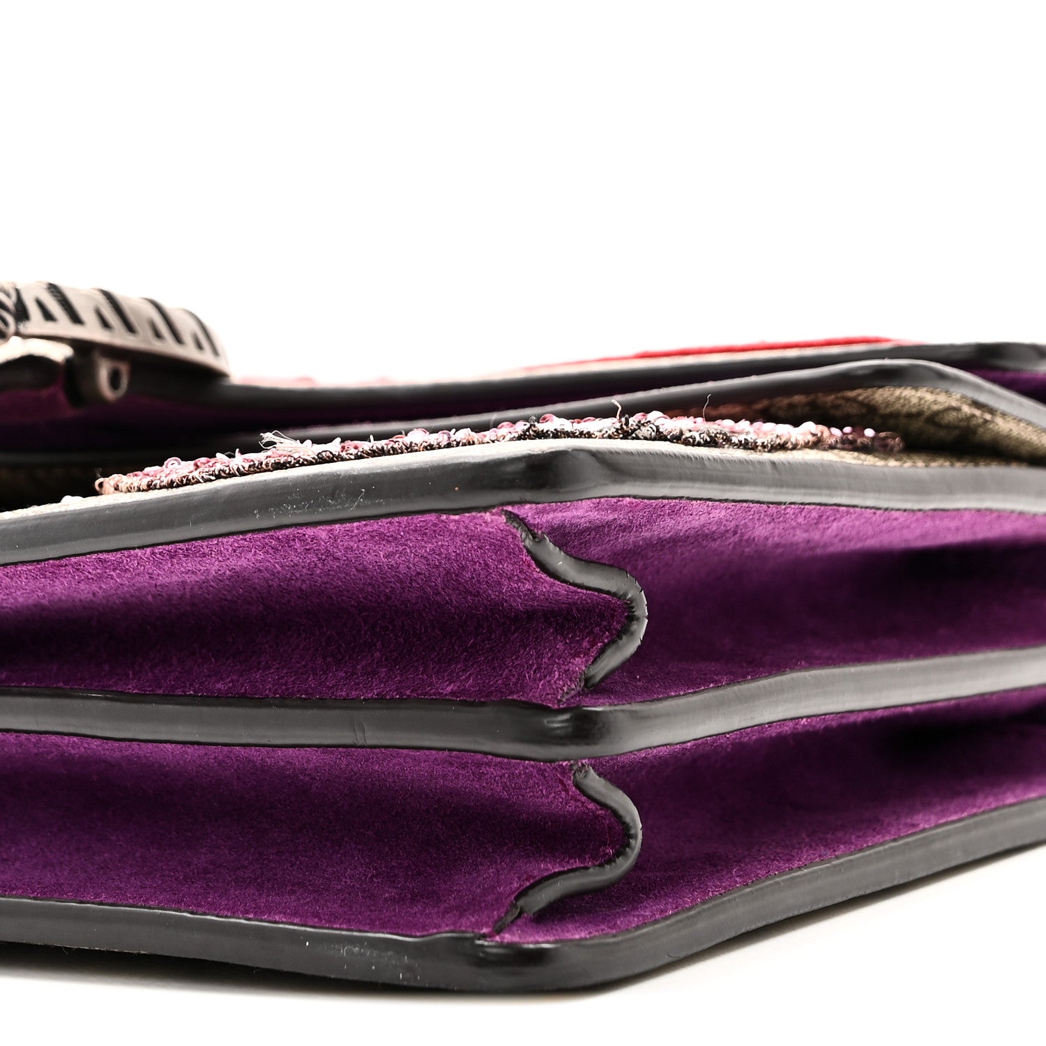 Gucci GG Supreme Monogram Embroidered Small Dionysus Shoulder Bag Purple 10 of 10