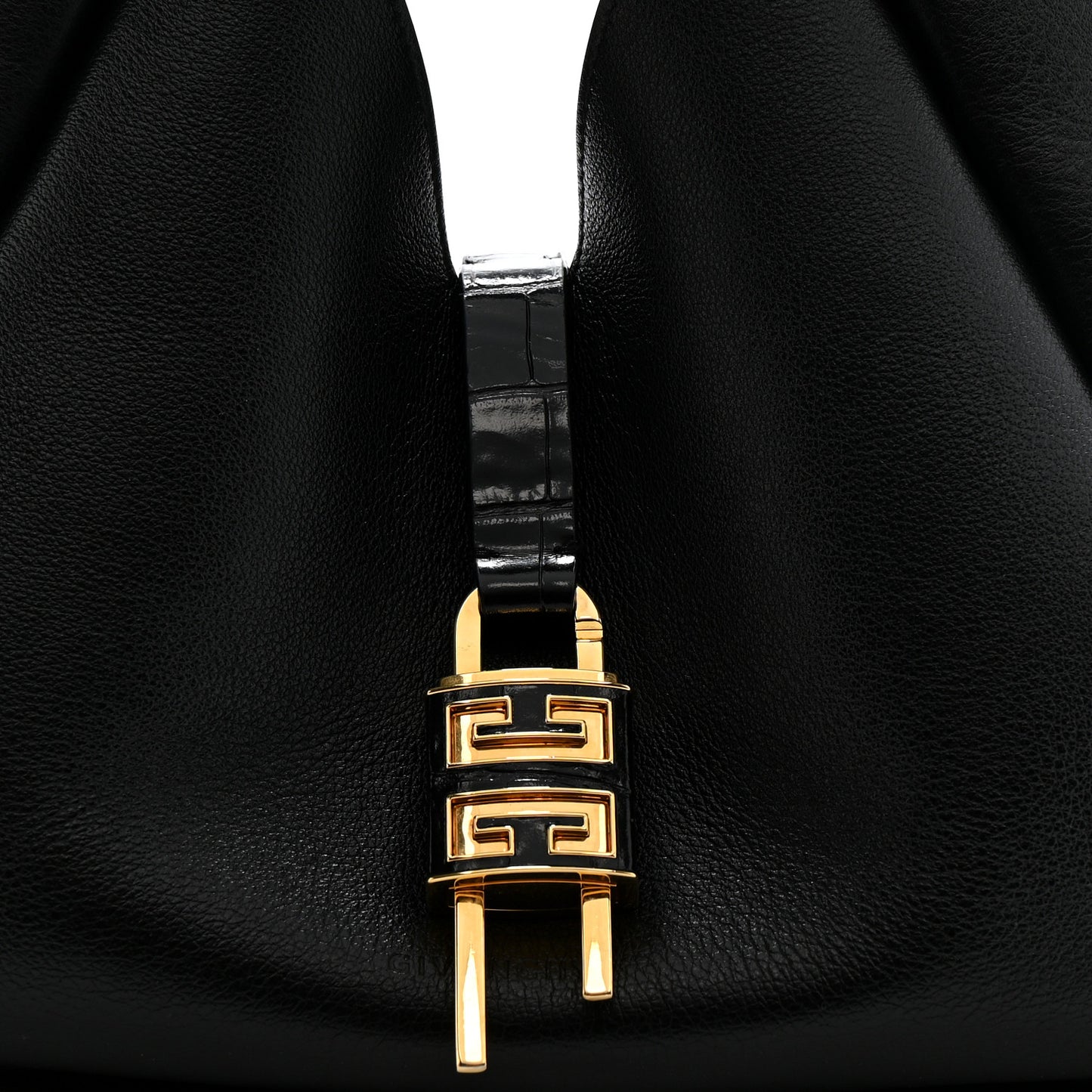 Calfskin Medium G-Lock Hobo Black