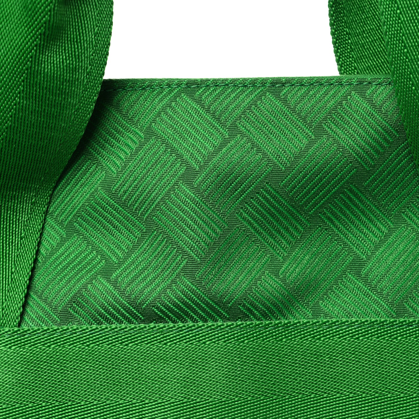 Econyl Jacquard Nylon Woven Pattern Garment Bag Green