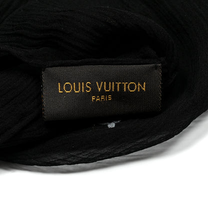 Louis Vuitton Silk Sheer Monogram Scarf Black 5 of 5