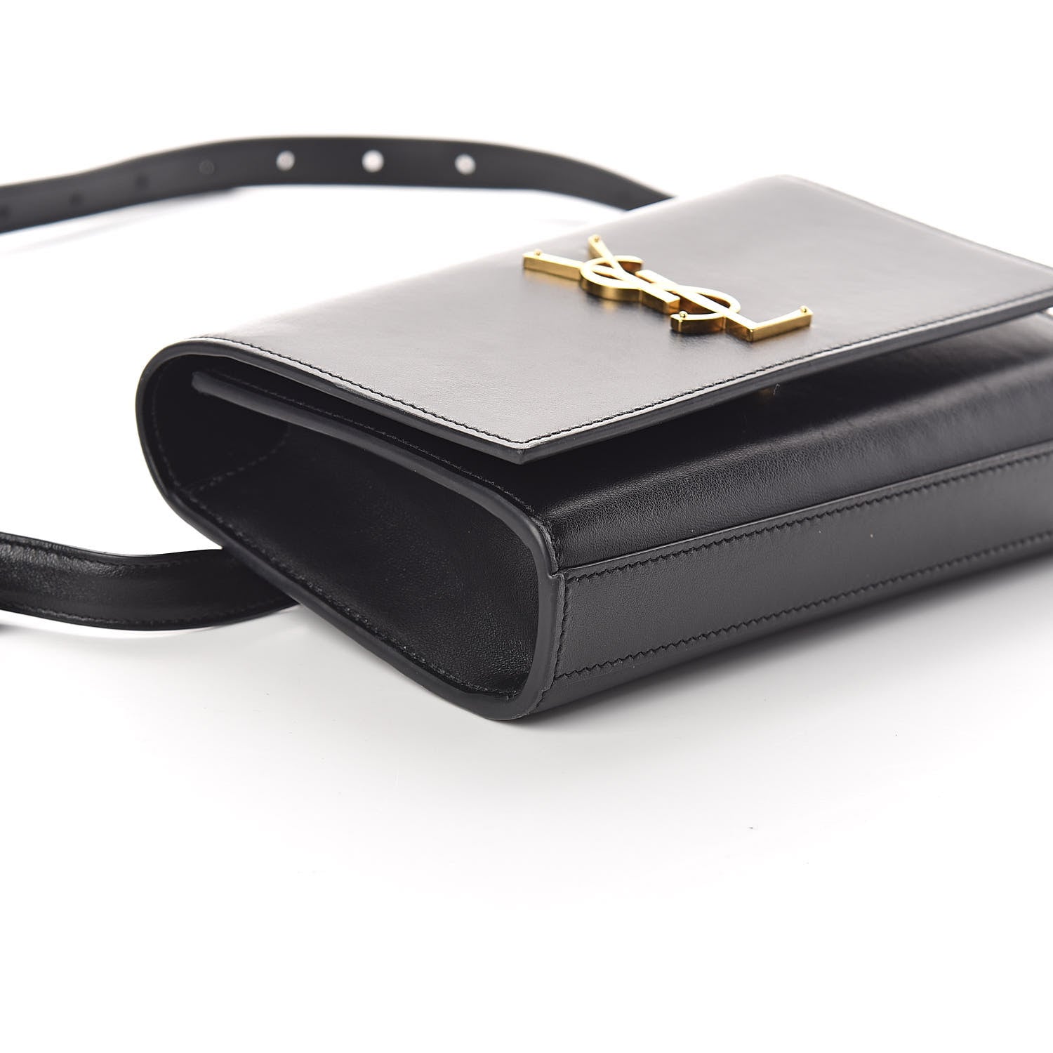 Saint Laurent Smooth Calfskin Monogram Kate Belt Bag Black 7 of 8