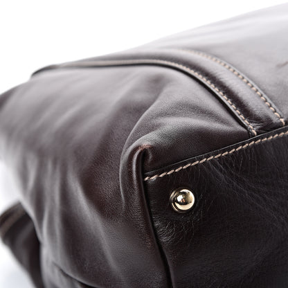 Gucci Calfskin Medium Britt Tote Brown 11 of 13