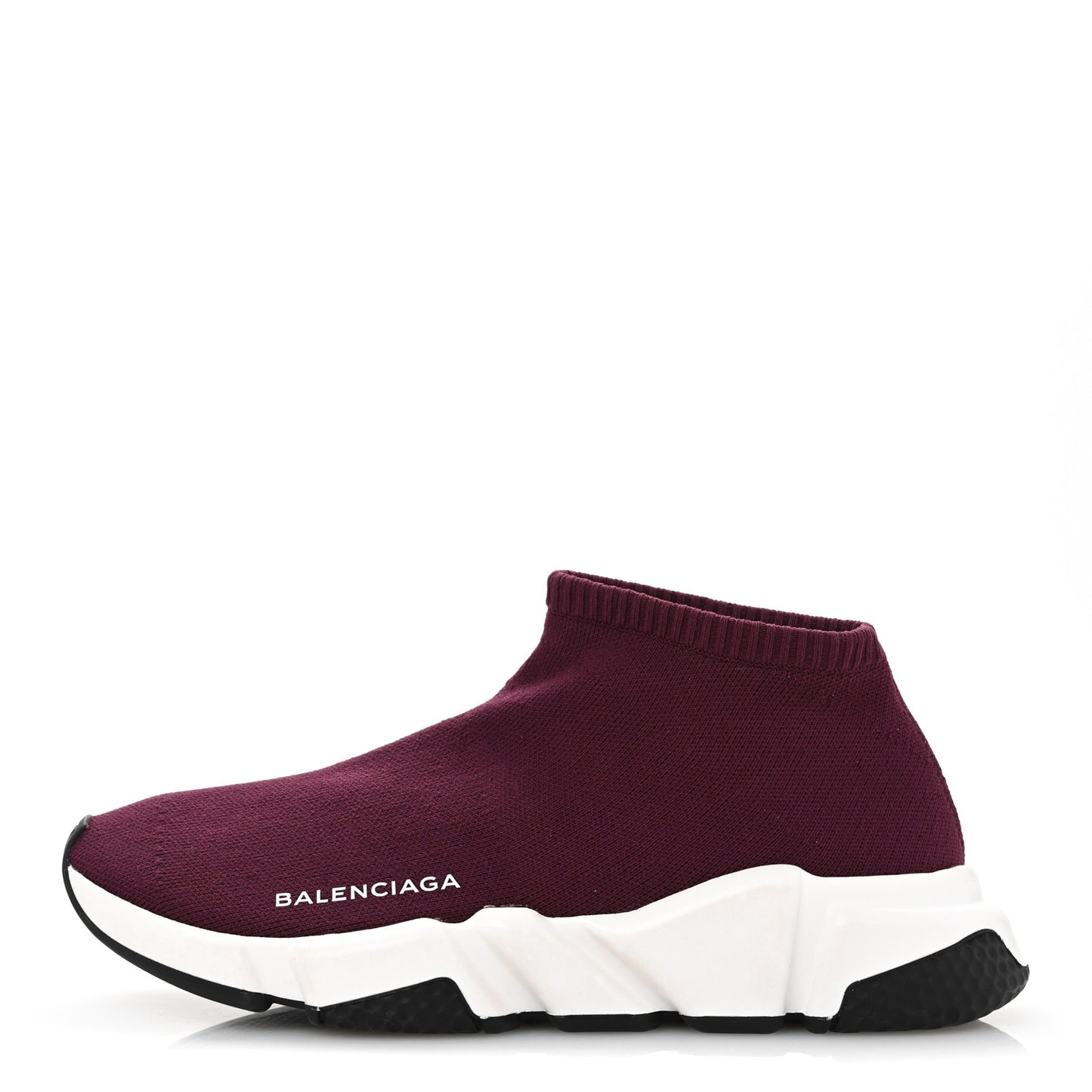 Neoprene Knit Womens Mid-Top Speed Sneakers 39 Prune White