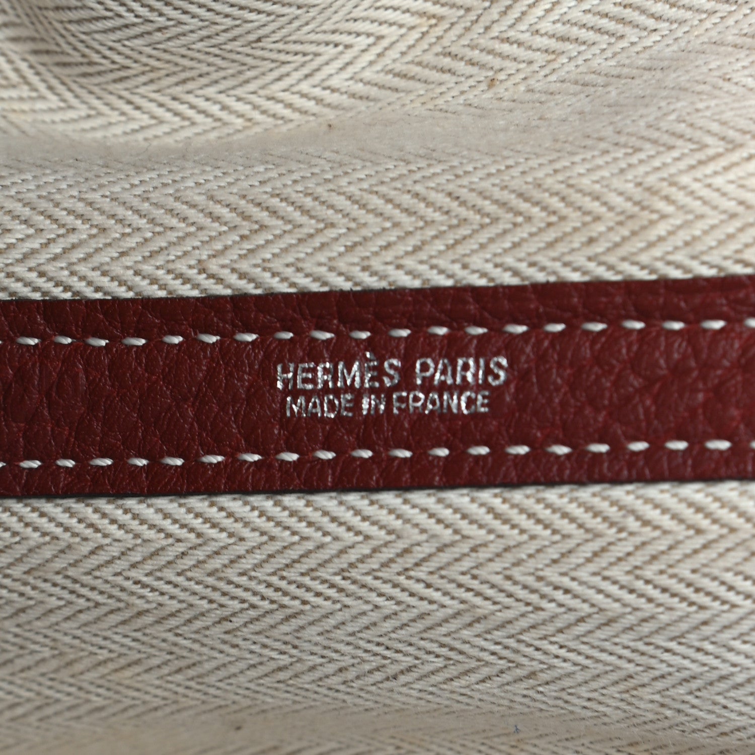 Hermes Negonda Garden Party Tote 36 MM Rouge H 5 of 7