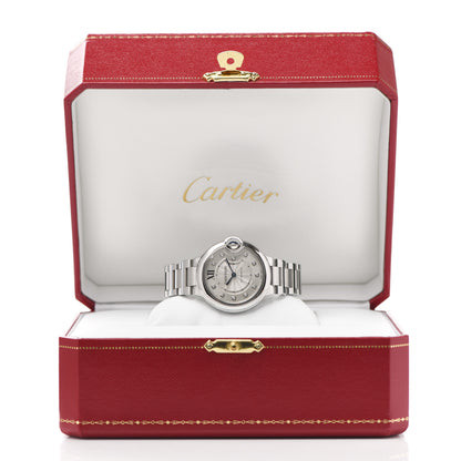 Cartier Stainless Steel Diamond 33mm Ballon Bleu De Cartier Automatic Watch 5 of 5