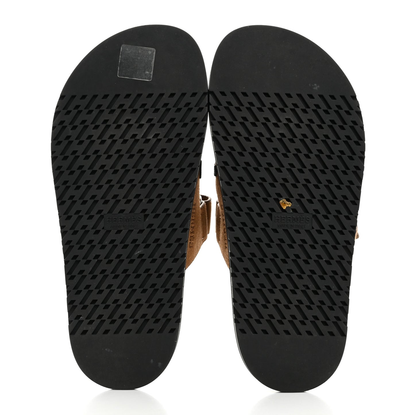 Suede Goatskin Womens Chypre Sandals 37 Brun Fume Black