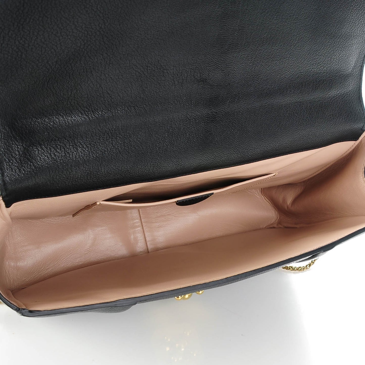 Goatskin Large Elsie Shoulder Bag Black