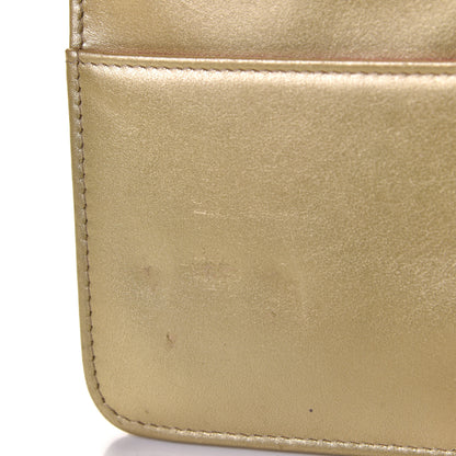 Chanel Metallic Aged Calfskin Quilted Gabrielle Wallet On Chain WOC Gold 9 of 11