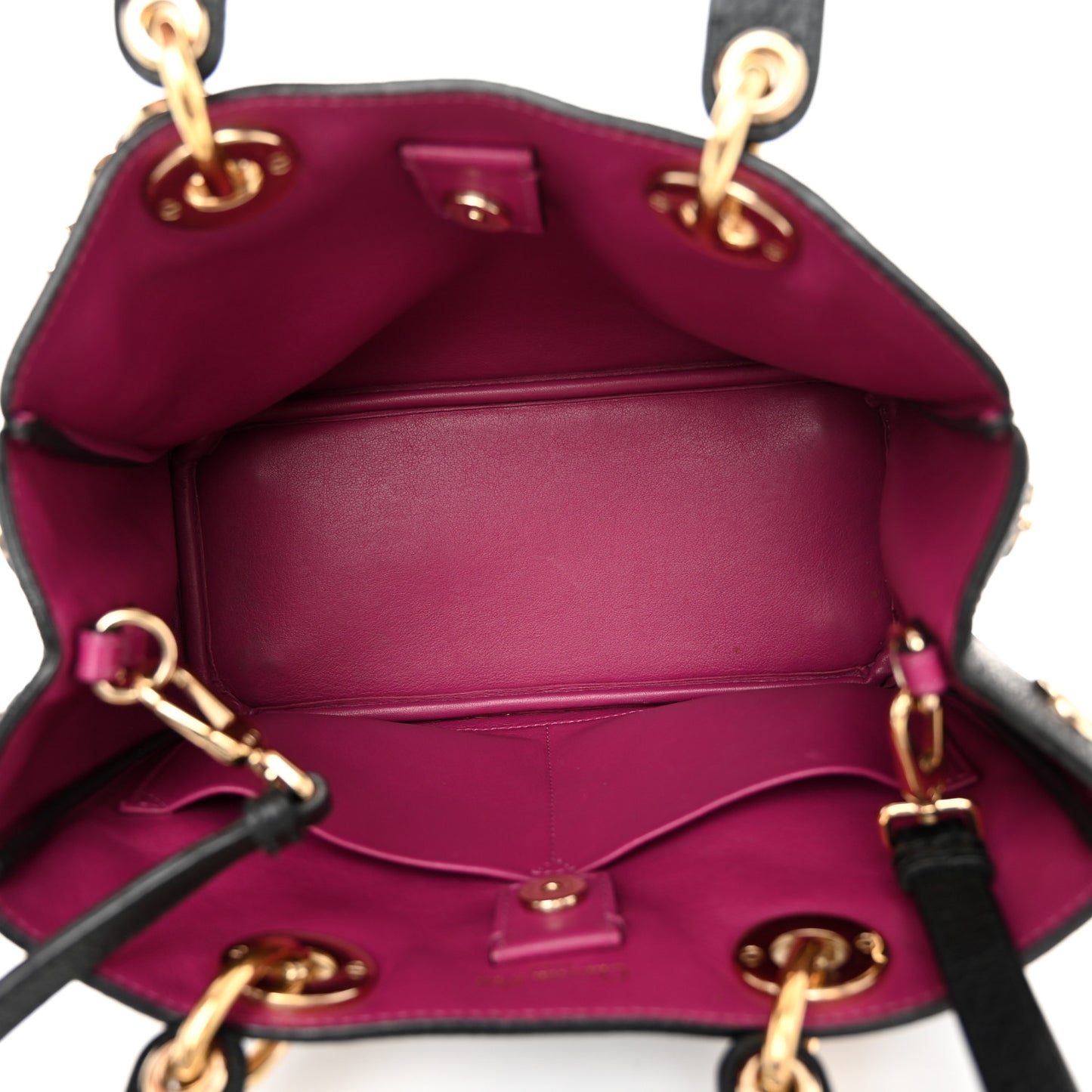 Bullcalf Small Diorissimo Tote Black Rose Indien