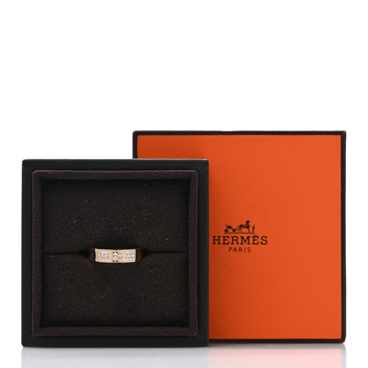 18K Yellow Gold Diamond Pave Kelly Ring 53 6.25