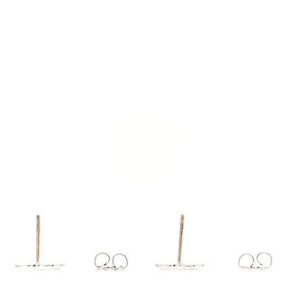 Tiffany Sterling Silver Enamel Mini Return to Tiffany Love Heart Earrings Blue 3 of 5