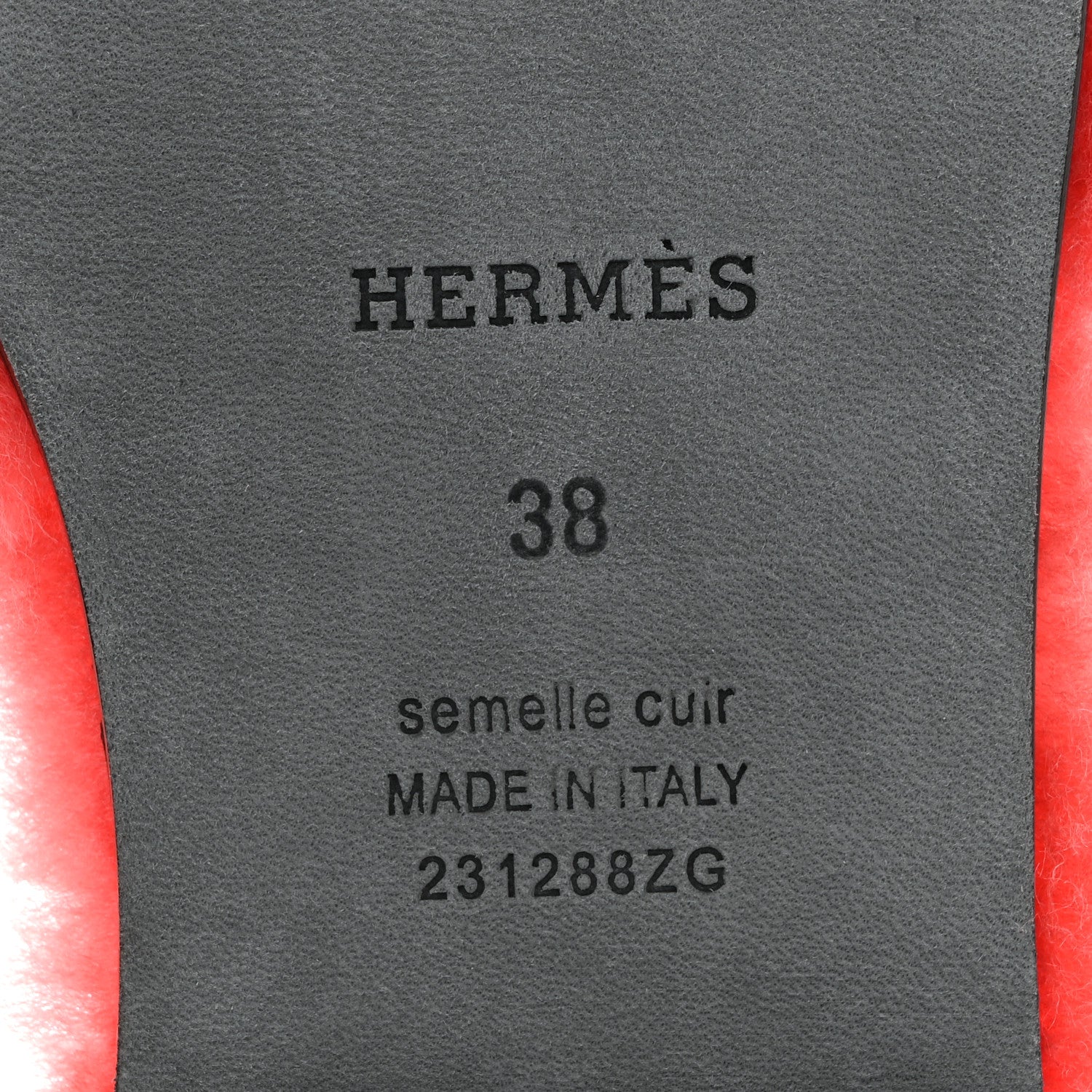 Hermes Woolskin Oran Sandals 38 Rose Du Desert 8 of 8