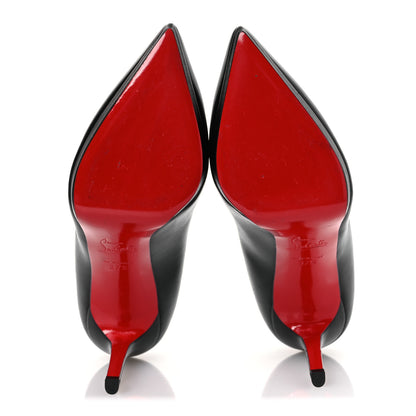 Christian Louboutin Shiny Nappa Pigalle Plato 100 Pumps 37.5 Black 14 of 19