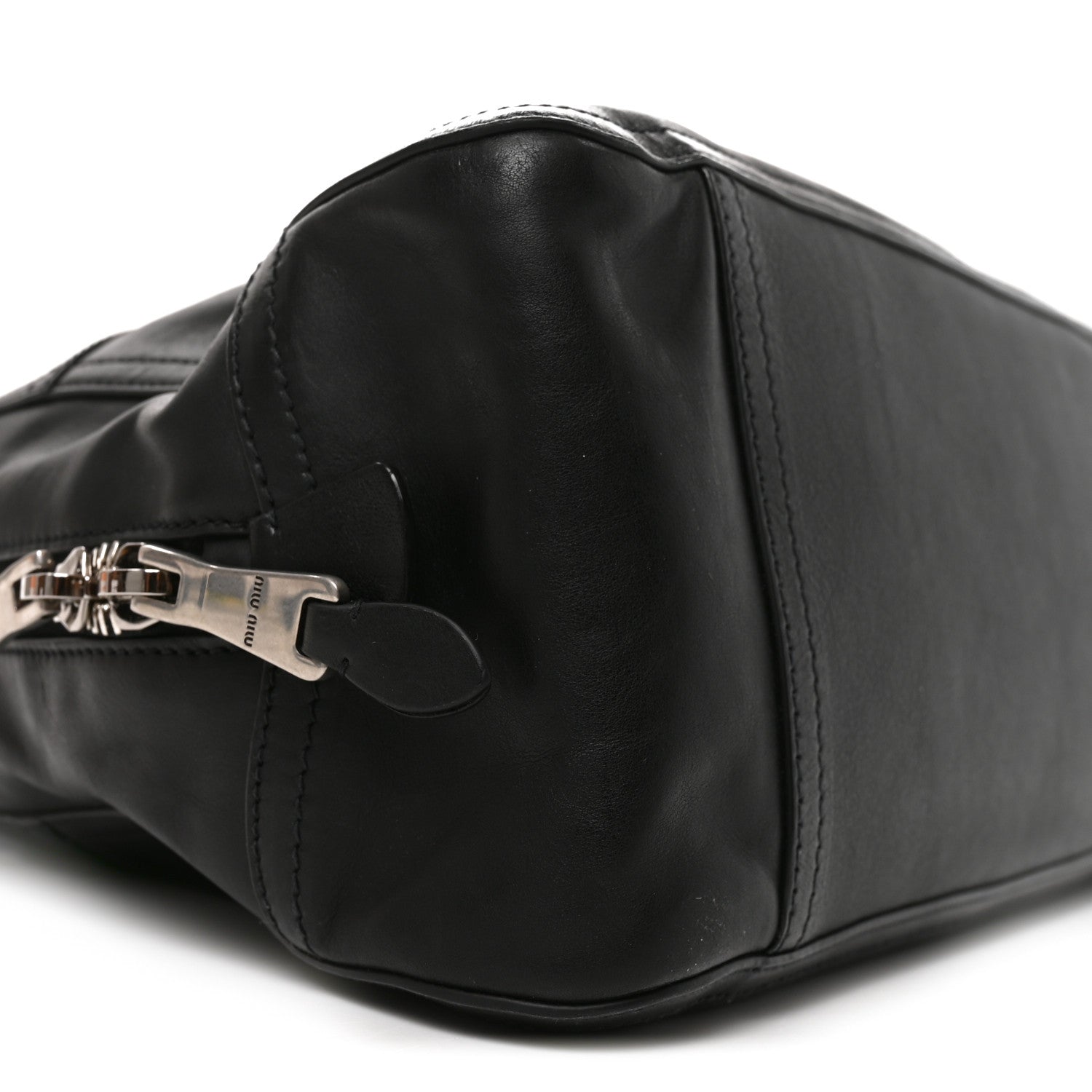 Miu Miu Nappa Medium Vivant Bag Black 8 of 9