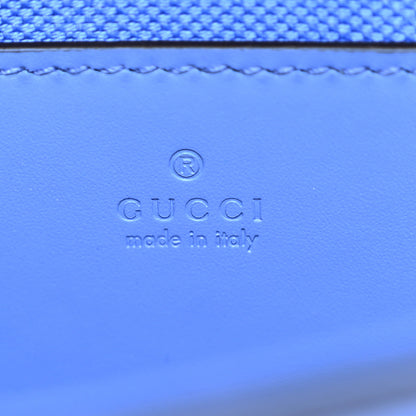 Gucci Calfskin GG Super Mini Shoulder Bag Blue 6 of 10