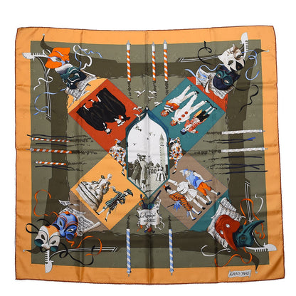 Hermes Silk Le Carnaval de Venise Scarf 90 1 of 9